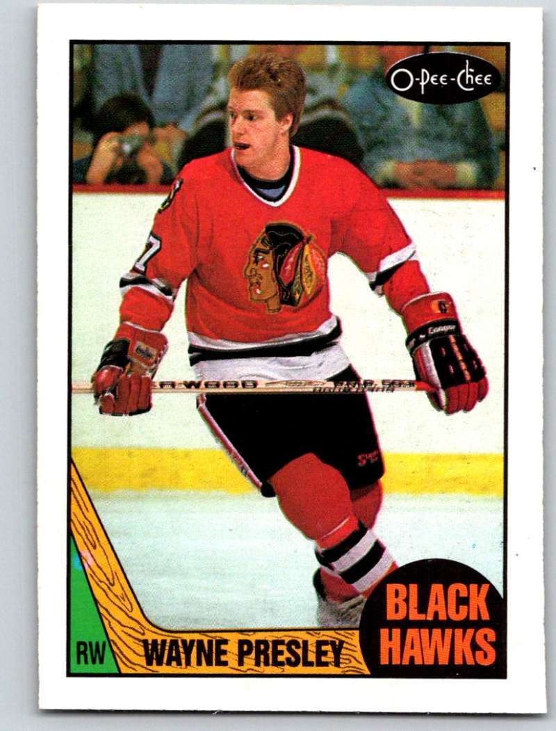 1987-88 O-Pee-Chee #179 Wayne Presley RC Rookie Blackhawks Mint