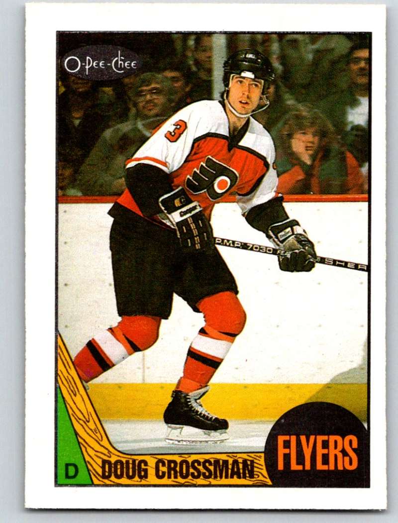 1987-88 O-Pee-Chee #182 Doug Crossman Flyers Mint Image 1