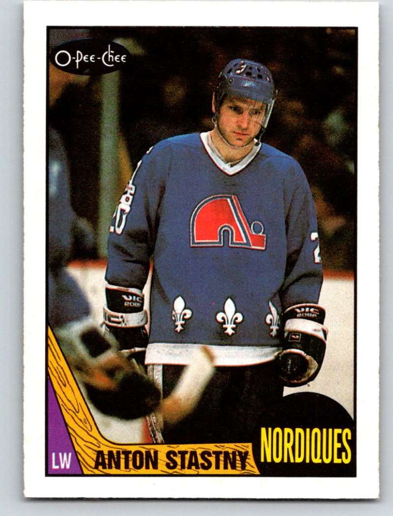 1987-88 O-Pee-Chee #185 Anton Stastny Nordiques Mint Image 1