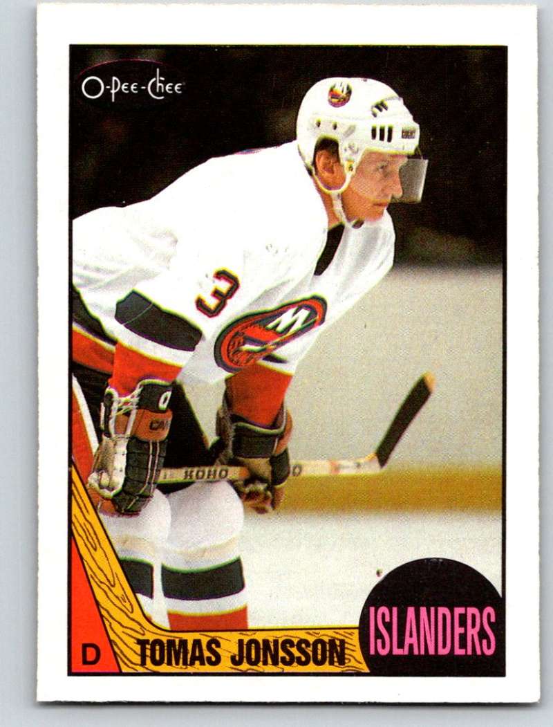 1987-88 O-Pee-Chee #190 Tomas Jonsson NY Islanders Mint Image 1