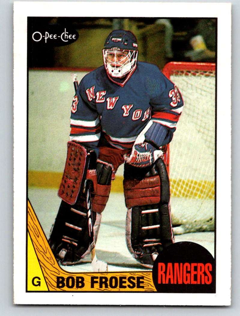 1987-88 O-Pee-Chee #195 Bob Froese NY Rangers Mint