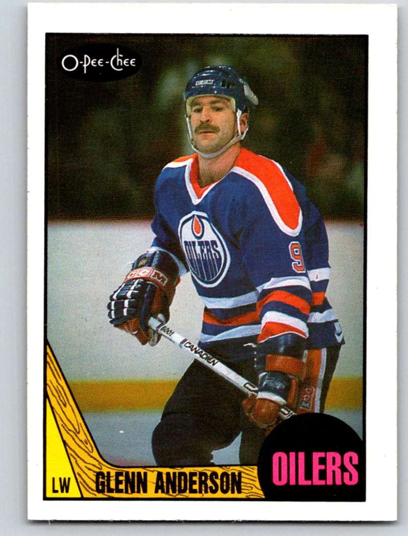 1987-88 O-Pee-Chee #199 Glenn Anderson Oilers Mint