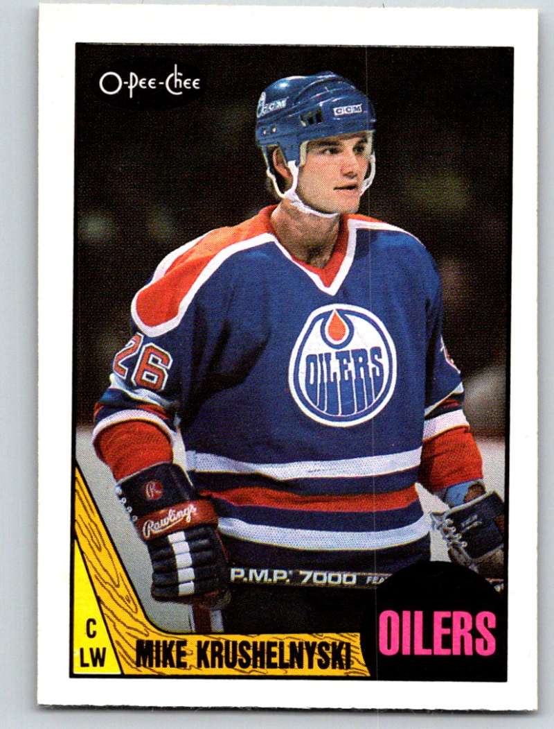 1987-88 O-Pee-Chee #202 Mike Krushelnyski Oilers Mint