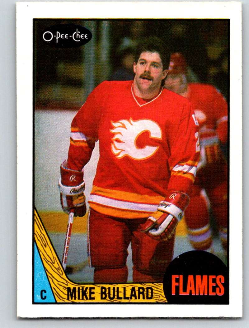 1987-88 O-Pee-Chee #210 Mike Bullard Flames Mint Image 1
