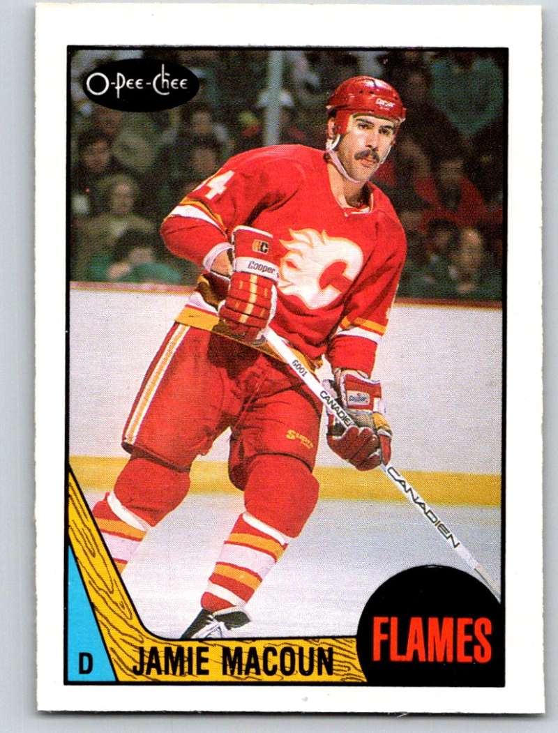 1987-88 O-Pee-Chee #214 Jamie Macoun Flames Mint Image 1