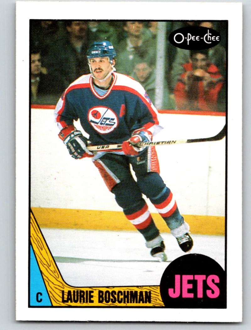1987-88 O-Pee-Chee #222 Laurie Boschman Winn Jets Mint Image 1