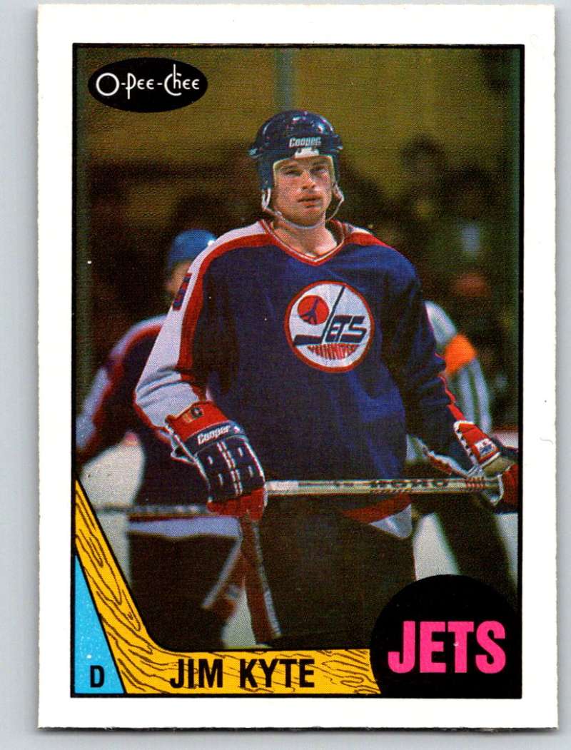 1987-88 O-Pee-Chee #226 Jim Kyte RC Rookie Winn Jets Mint