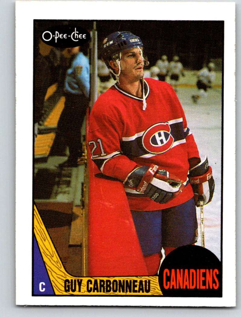 1987-88 O-Pee-Chee #232 Guy Carbonneau Canadiens Mint