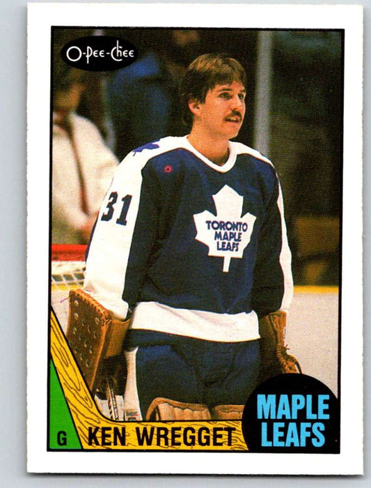 1987-88 O-Pee-Chee #242 Ken Wregget RC Rookie Maple Leafs Mint