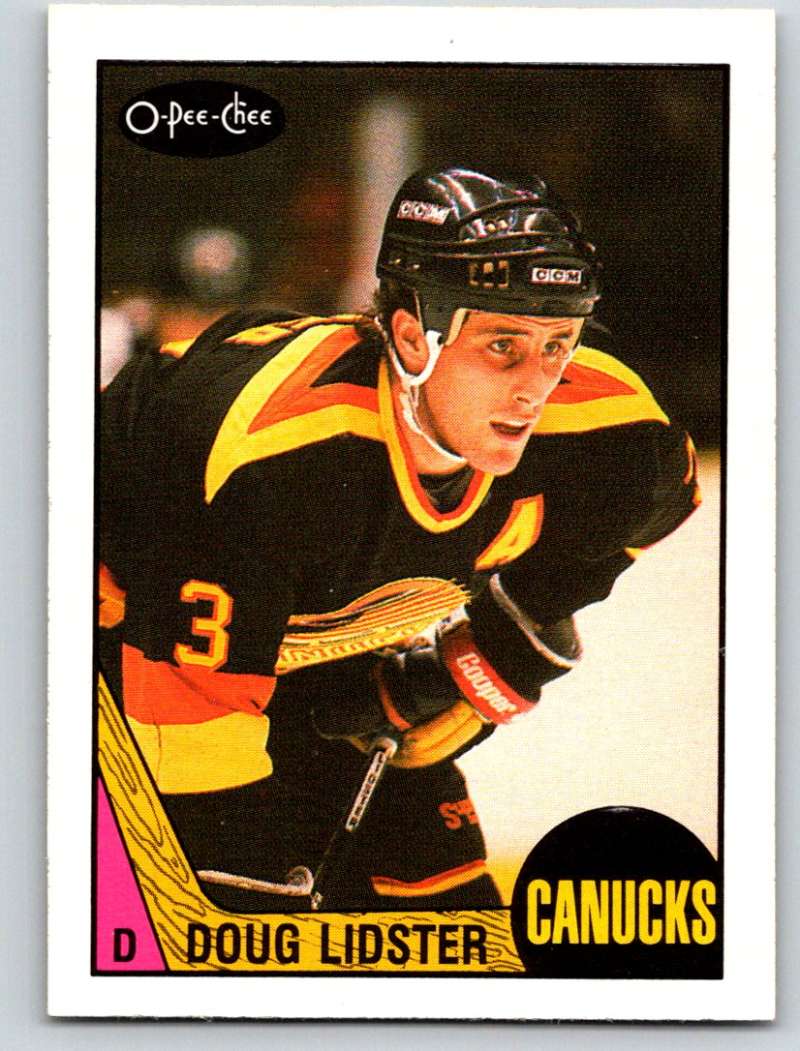 1987-88 O-Pee-Chee #256 Doug Lidster Canucks Mint Image 1