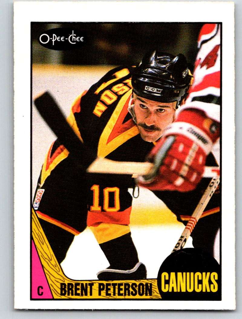 1987-88 O-Pee-Chee #263 Brent Peterson Canucks Mint Image 1