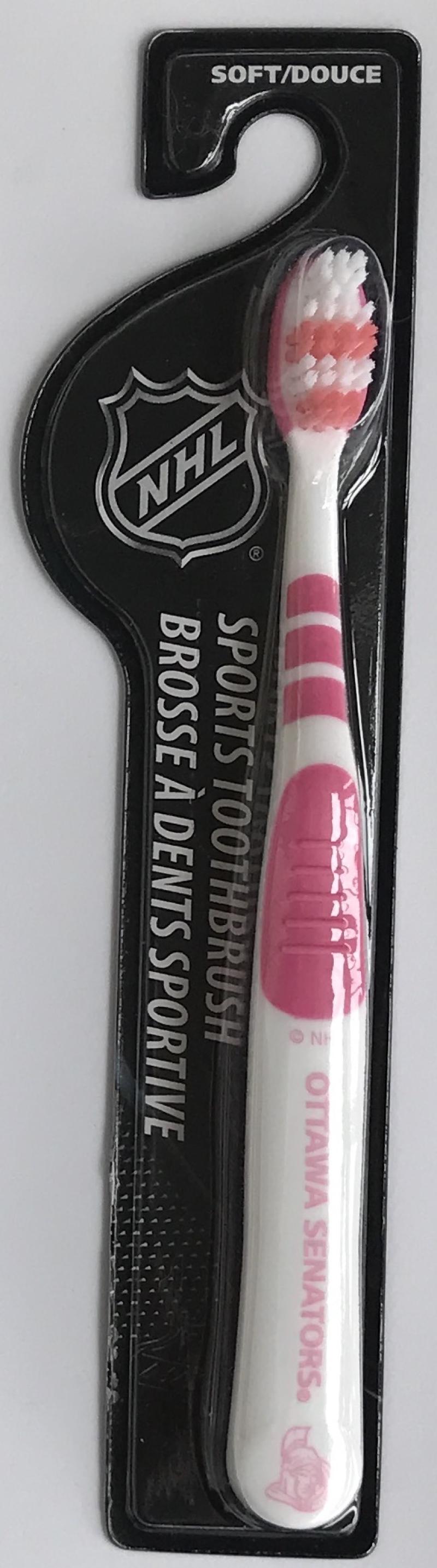Ottawa Senators Soft Head NHL Sports Toothbrush - New in Package Image 1