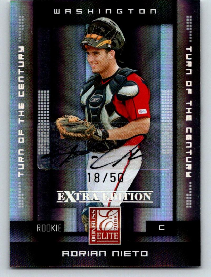  2008 Donruss Elite Extra Edition #101 Adrian Nieto Auto 18/50 03520 Image 1
