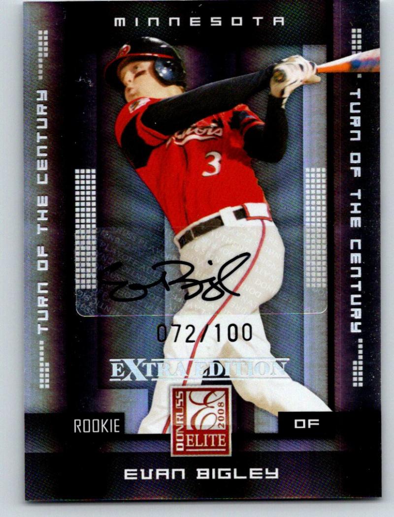 2008 Donruss Elite Extra Edition Signature Auto Evan Bigley 72/100 03528 Image 1