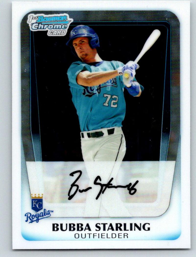 2011 Bowman Draft Chrome Prospects Refractors #BDPP82 Bubba Starling 03532