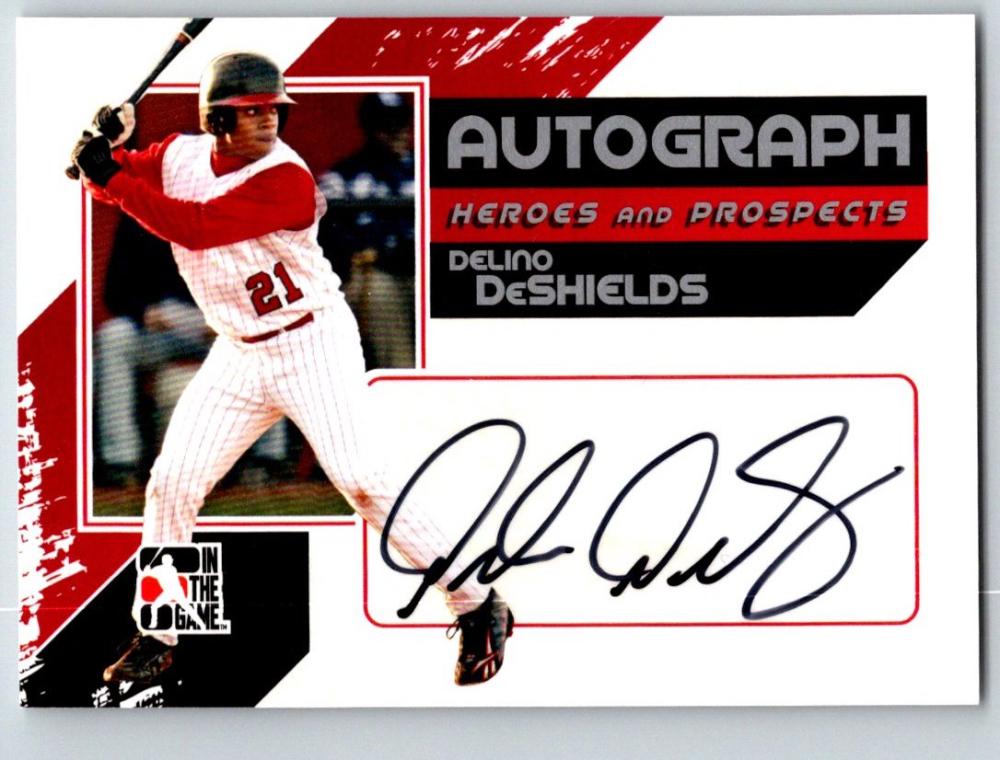 (HCW) 2011 ITG Heroes and Prospects Autographs Silver Delino DeShields Auto 03537 Image 1