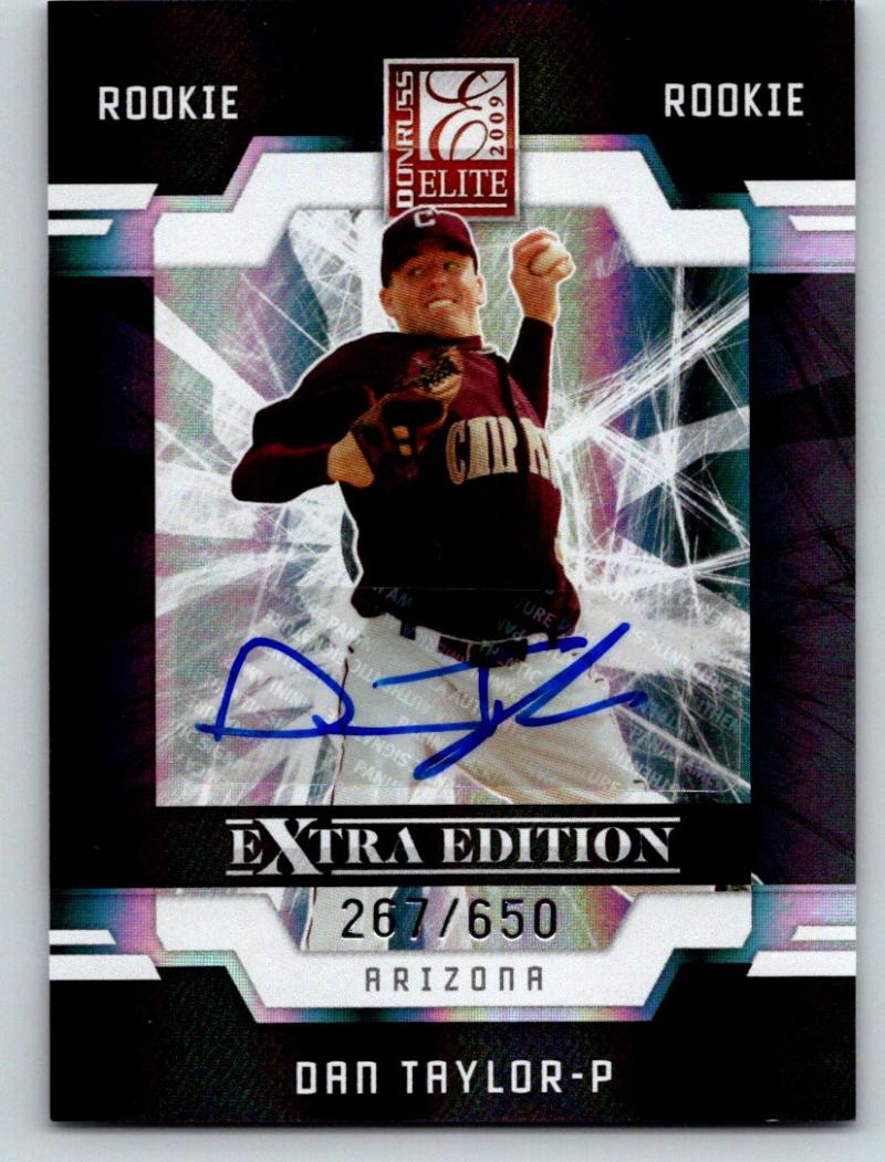 2009 Donruss Elite Extra Edition Dan Taylor RC Auto MLB 267/650 03542 Image 1