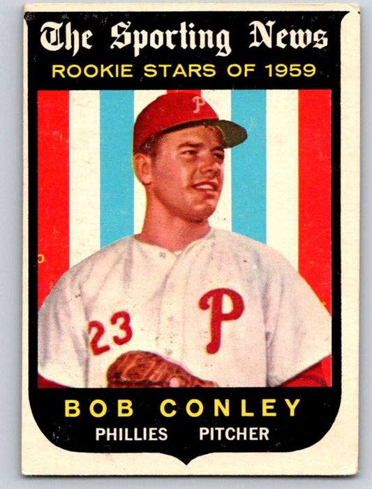 1959 Topps #121 Bob Conley RC Rookie Phillies 3594 Image 1