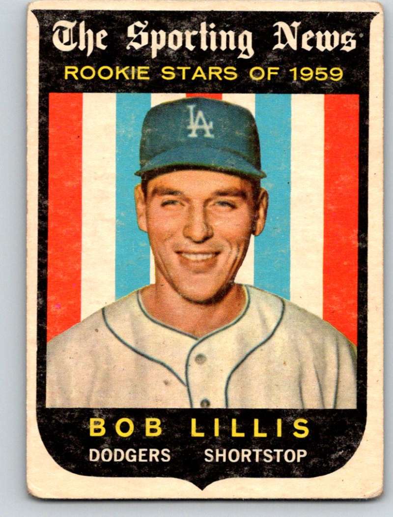 1959 Topps #133 Bob Lillis RC Rookie Dodgers 3601