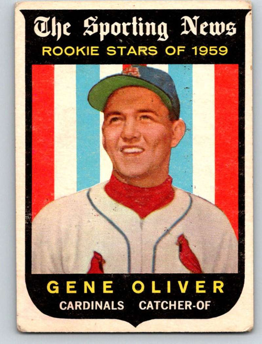 1959 Topps #135 Gene Oliver RC Rookie Cardinals 3603 Image 1