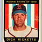 1959 Topps #137 Dick Ricketts RC Rookie Cardinals 3604 Image 1