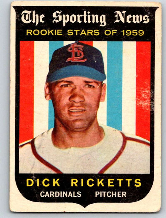1959 Topps #137 Dick Ricketts RC Rookie Cardinals 3604 Image 1