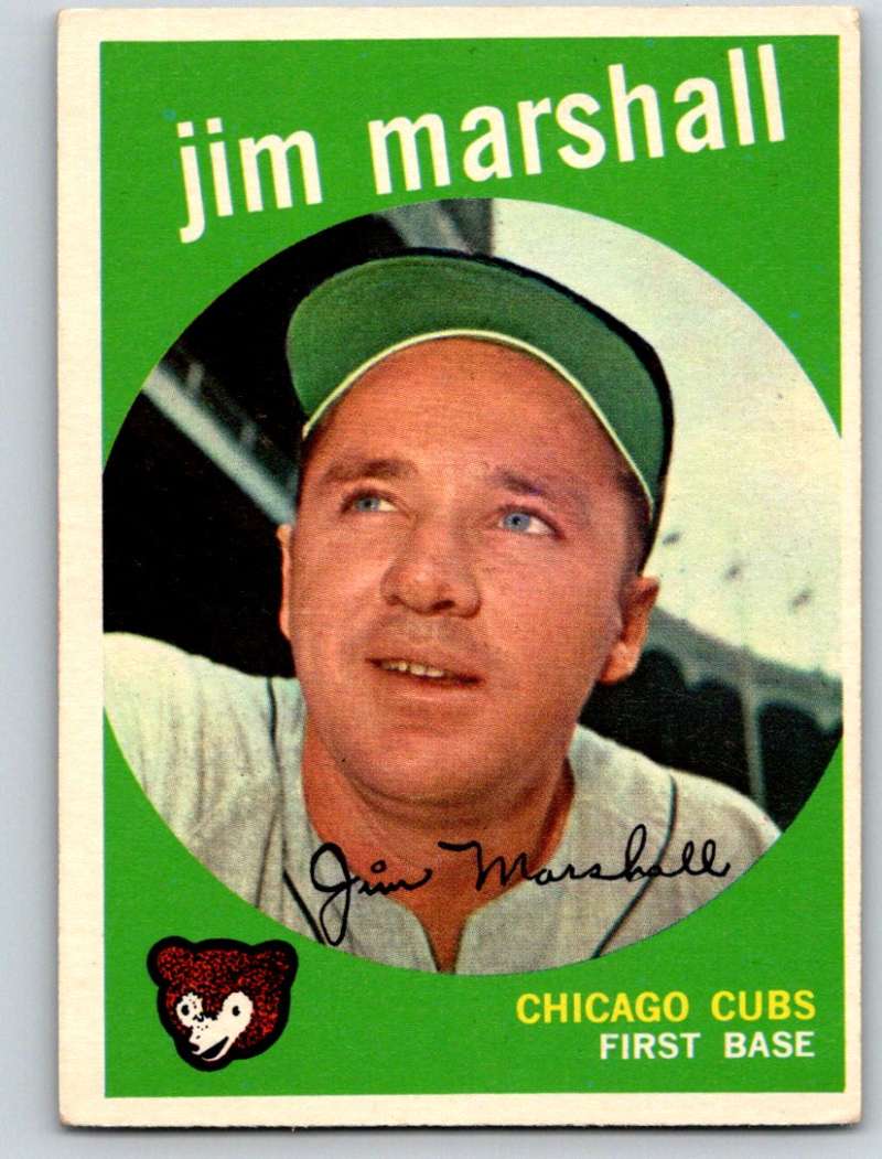 1959 Topps #153 Jim Marshall Cubs 3608 Image 1