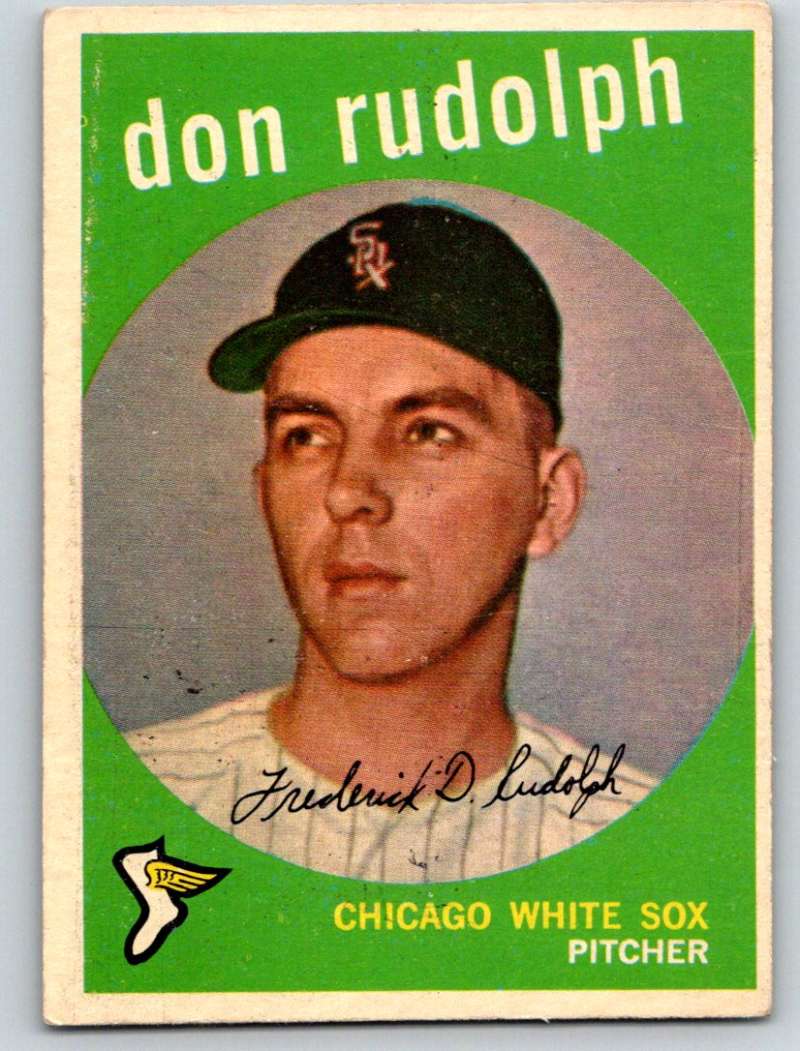 1959 Topps #179 Don Rudolph White Sox 3612 Image 1