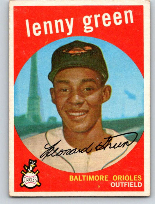 1959 Topps #209 Lenny Green Orioles 3621 Image 1