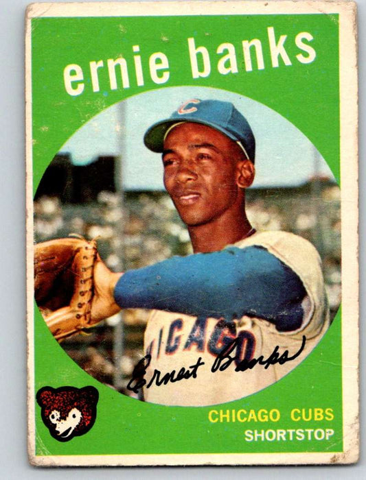 1959 Topps #350 Ernie Banks Cubs 3634