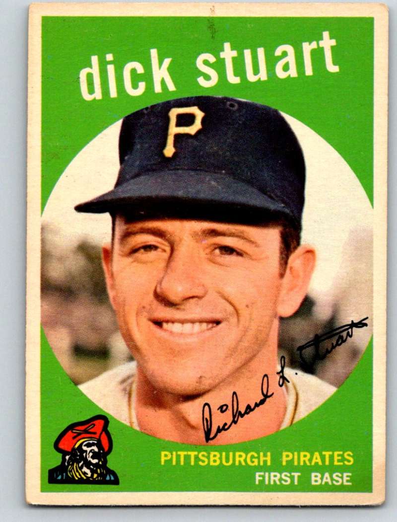 1959 Topps #357 Dick Stuart RC Rookie Pirates 3635