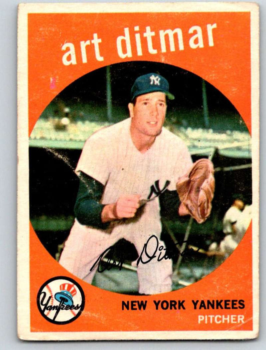 1959 Topps #374 Art Ditmar Yankees 3638 Image 1