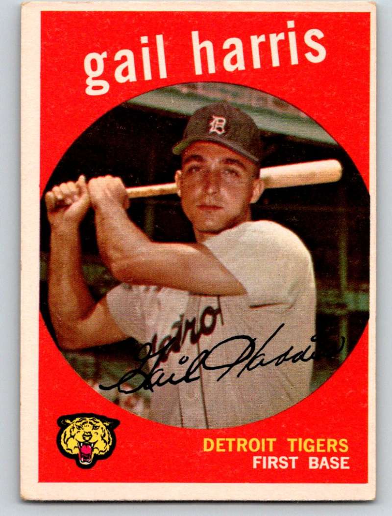 1959 Topps #378 Gail Harris Tigers 3639 Image 1