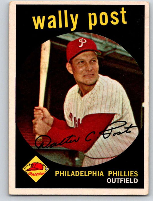 1959 Topps #398 Wally Post Phillies 3643