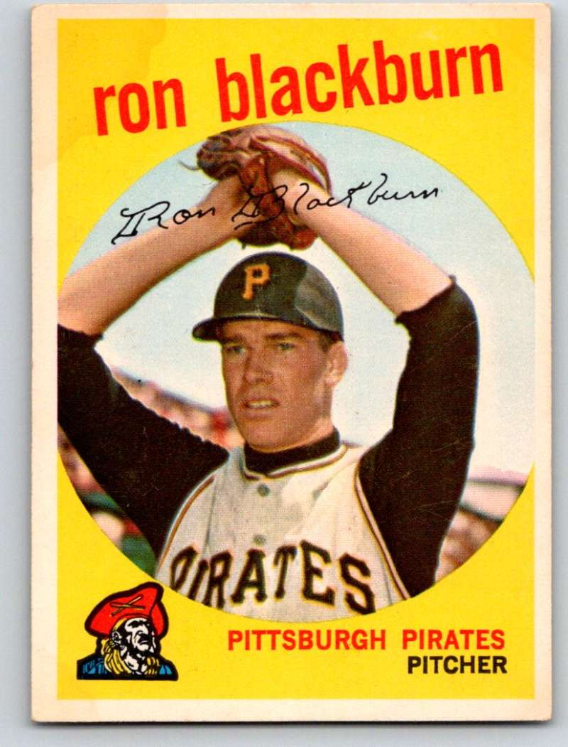 1959 Topps #401 Ron Blackburn Pirates 3645 Image 1