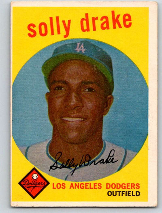 1959 Topps #406 Solly Drake Dodgers 3647 Image 1