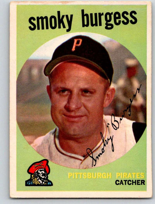 1959 Topps #432 Smoky Burgess Pirates 3650 Image 1