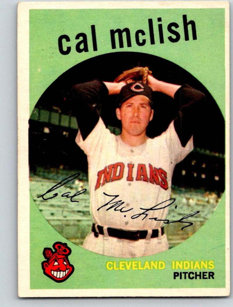 1959 Topps #445 Cal McLish Indians 3653 Image 1