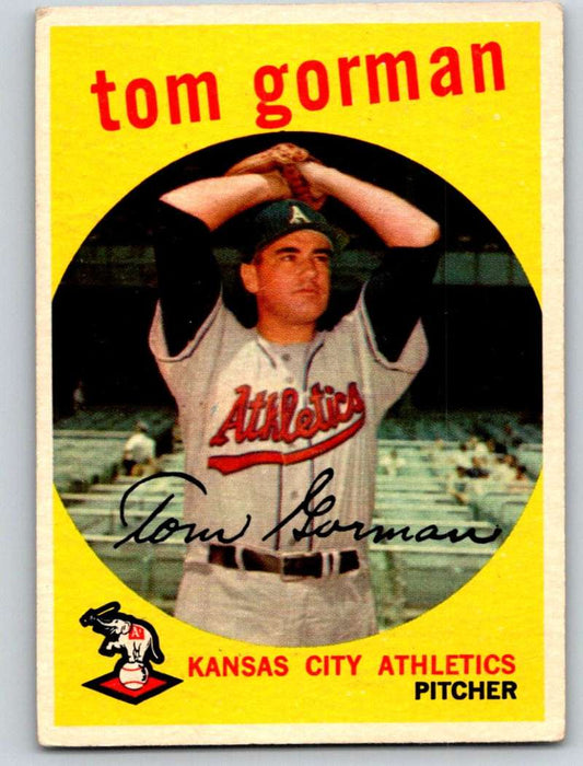 1959 Topps #449 Tom Gorman Athletics 3654 Image 1