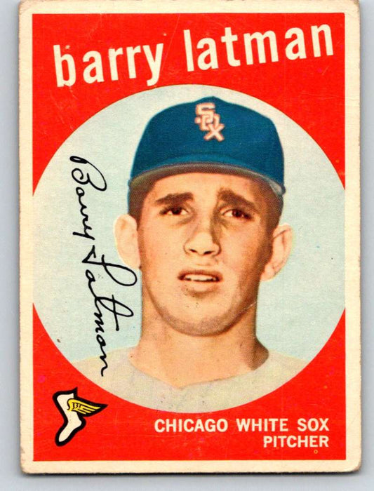 1959 Topps #477 Barry Latman RC Rookie White Sox 3659 Image 1