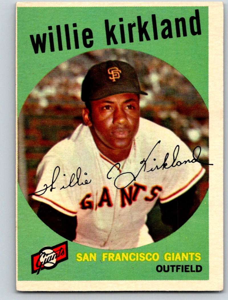 1959 Topps #484 Willie Kirkland Giants 3662 Image 1