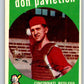 1959 Topps #494 Don Pavletich RC Rookie Reds 3665 Image 1