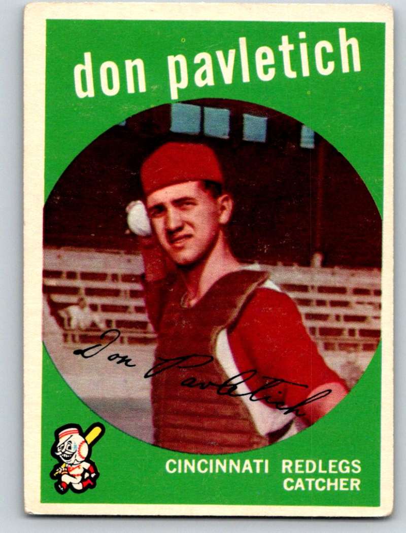 1959 Topps #494 Don Pavletich RC Rookie Reds 3665 Image 1