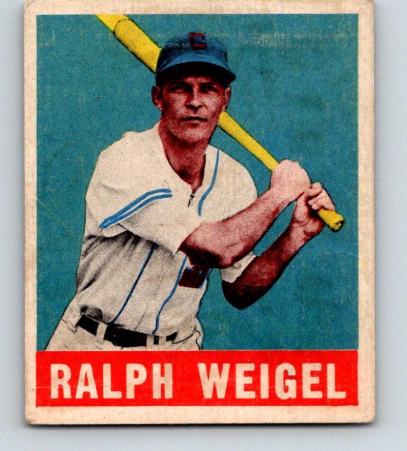 1948 Leaf #86 Ralph Weigel Baseball Vintage MLB RC Rookie White Sox 03672 Image 1