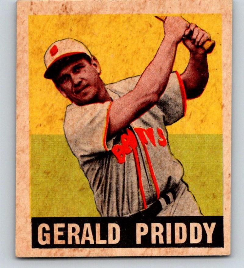 1948 Leaf #111 Jerry Priddy Baseball Vintage MLB RC Rookie Senators 03673