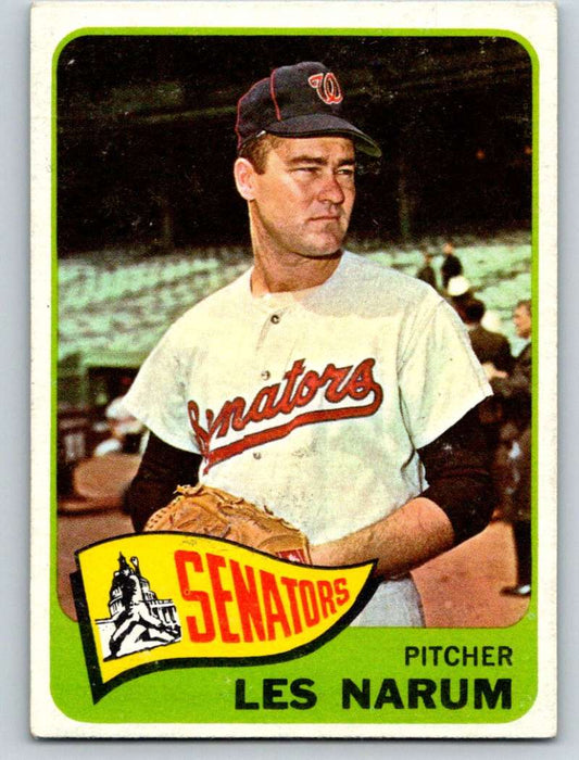 1965 Topps #86 Buster Narum Senators Baseball NM 3674 Image 1