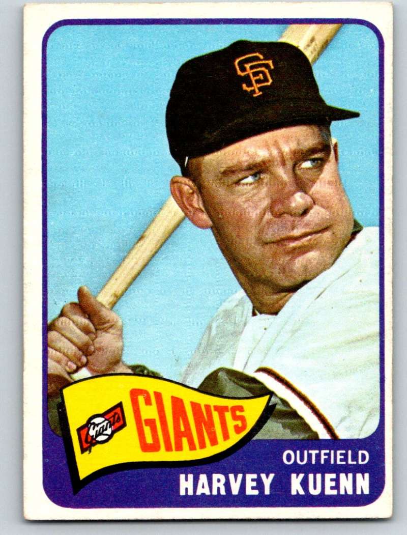 1965 Topps #103 Harvey Kuenn Giants Baseball NM 3676 Image 1