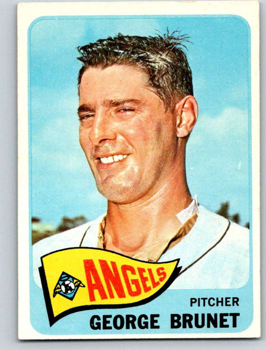 1965 Topps #242 George Brunet Angels Baseball NM 3690