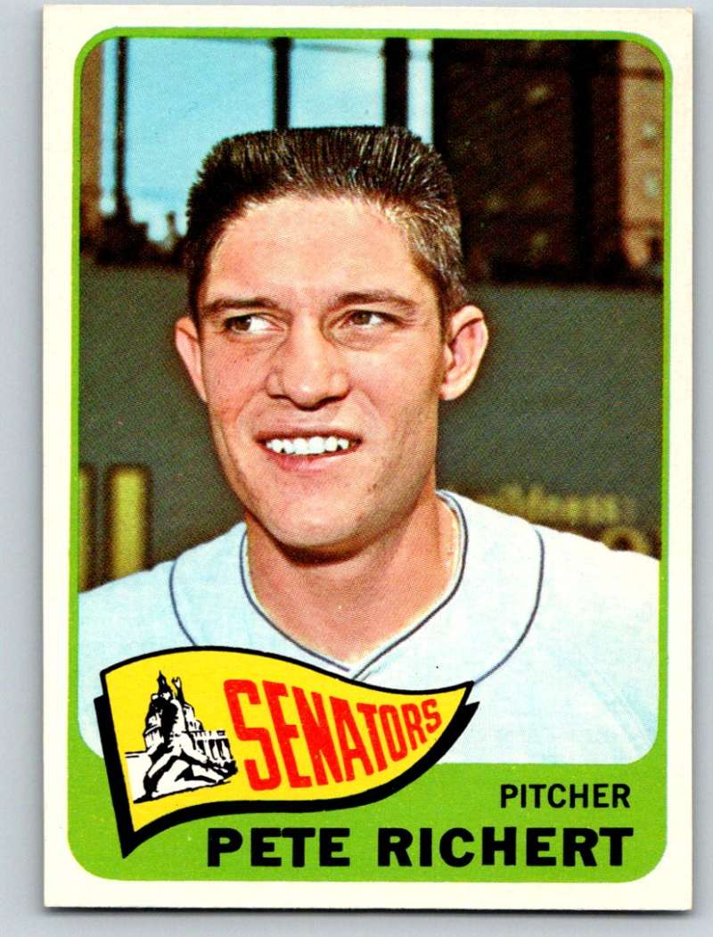 1965 Topps #252 Pete Richert Senators Baseball NM 3691