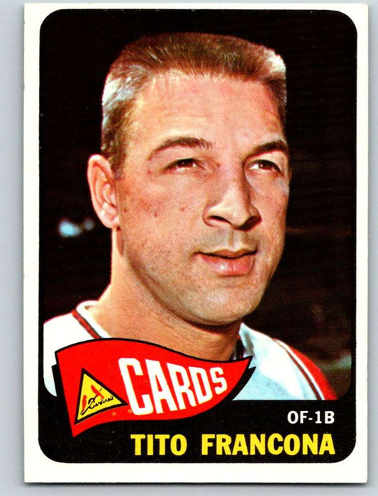 1965 Topps #256 Tito Francona Cardinals Baseball NM 3692